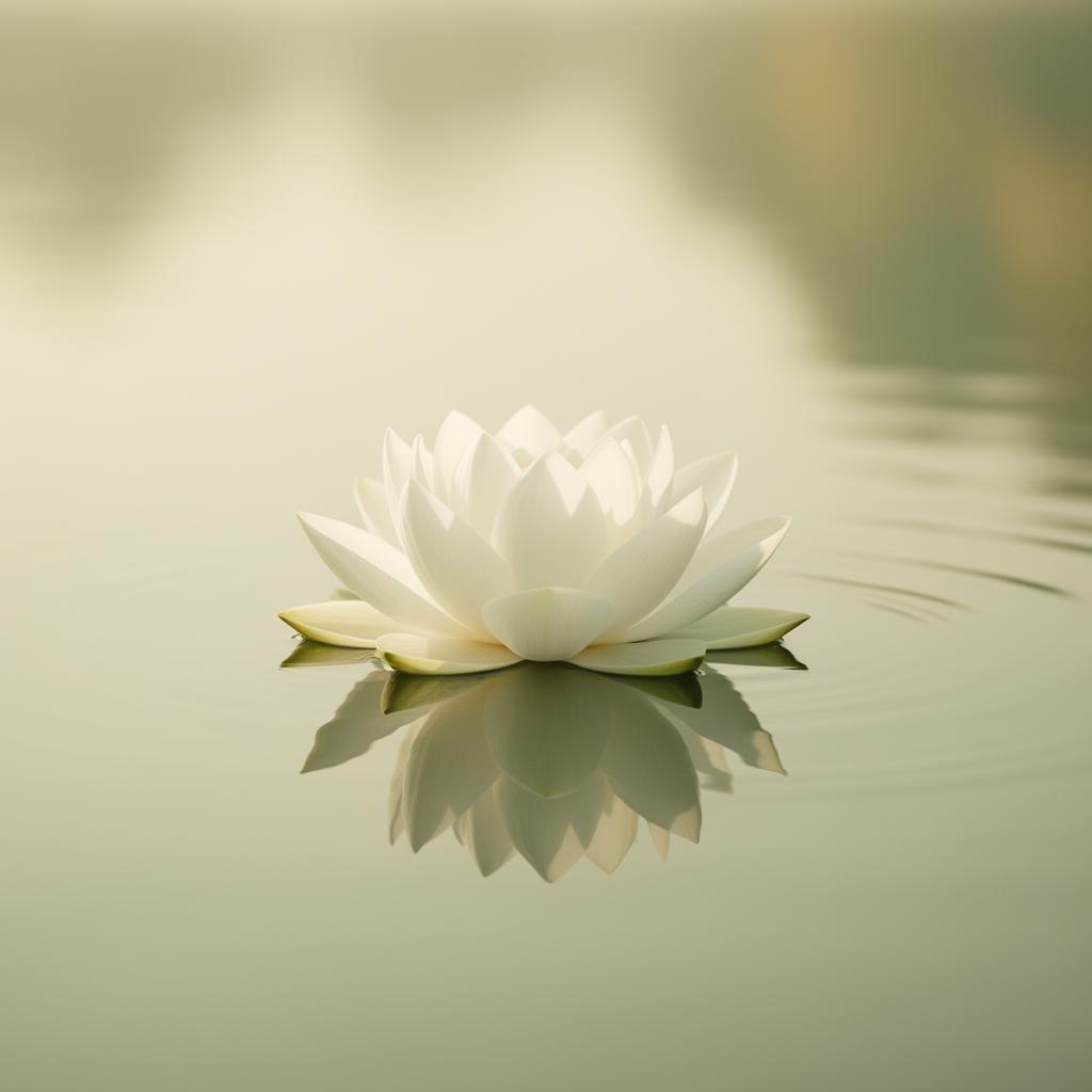 Calming sage and cream still life representing integrative mental wellness